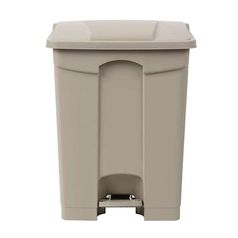 Jantex Kitchen Pedal Bin Beige - 65Ltr