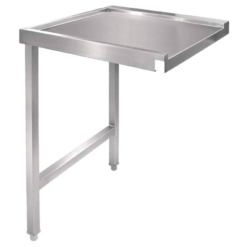 Vogue Pass Through Dishwash Table Left - 880x600x650mm 34 1/2x23 1/2x25 1/2"