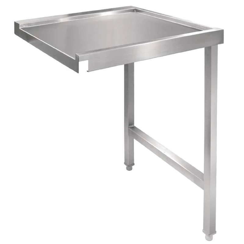 Vogue Pass Through Dishwash Table Right - 880x600x650mm 34 1/2x23 1/2x25 1/2"