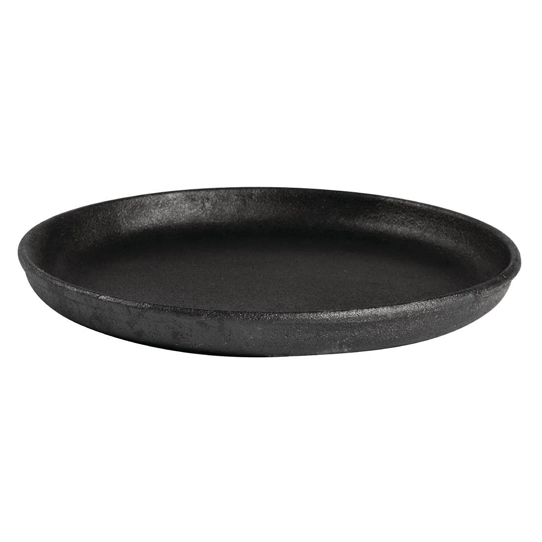 Olympia Round Cast Iron Sizzle Platter 220mm Serving Catering Tray Commercial