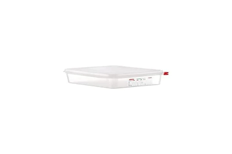 Araven GL261 PP Food Container with Lid, 1/2 GN, 4 L 65 mm (H) (Pack of 4)