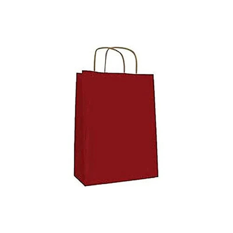 Agipa 101647 Kraft Paper Bag, Medium, Red