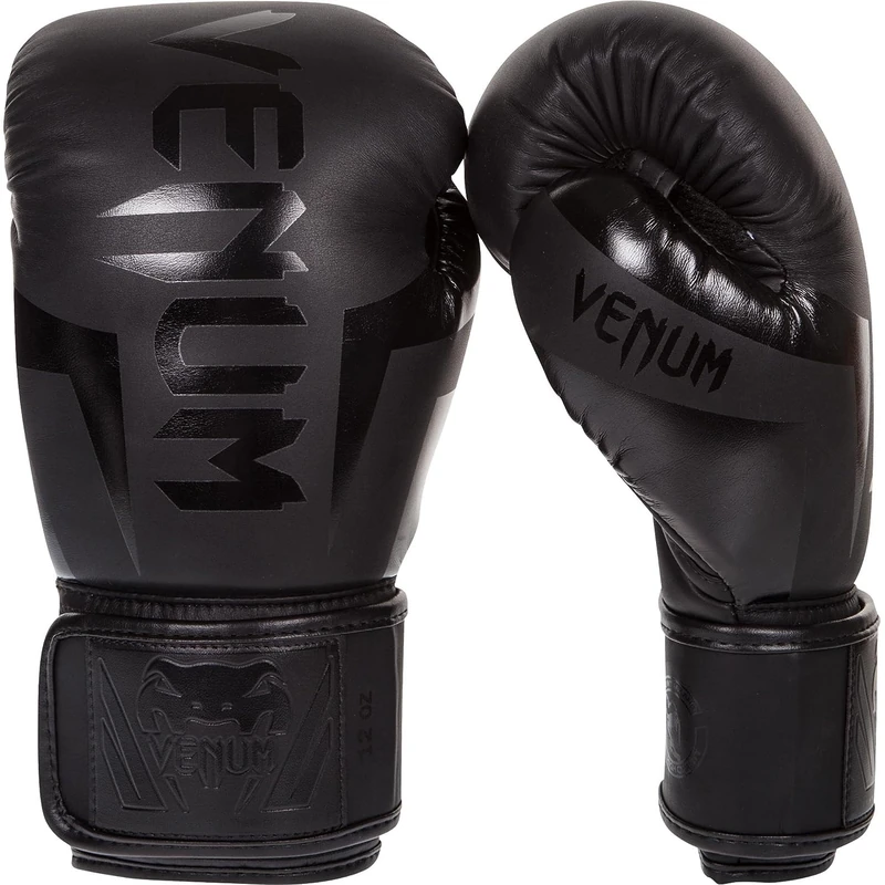 Venum, Elite Boxing Gloves, Unisex Adult, 10 Oz, Black