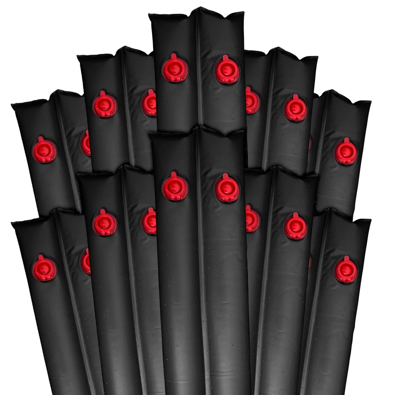Pool Mate 8-Foot Black Winter Water Bags - 16 Gauge (10-Pack)
