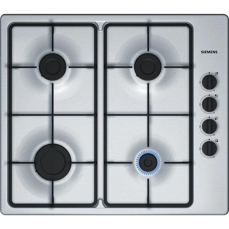 Siemens EB6B5PB60 Gas Hob with Sword Dials and Biomethane ready, 60cm, Stainless Steel, iQ100, Built in