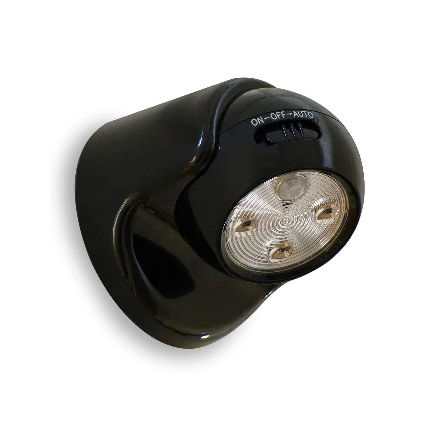 Auraglow Battery Operated Motion Activated PIR Sensor Removable Cordless LED Security Light (Black, Without Batteries)