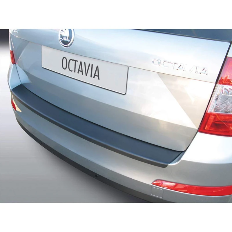 RGM ABS Rear Bumper Protector Compatible with Skoda Octavia III Estate 2013-2017 (Excl. VRS) Black