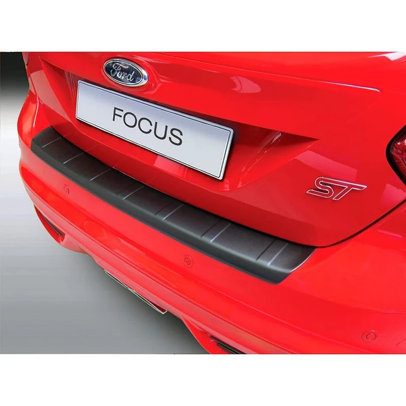 RGM ABS Rear bumper protector compatible with Ford Grand C-Max 2010-2015 'Ribbed' Black