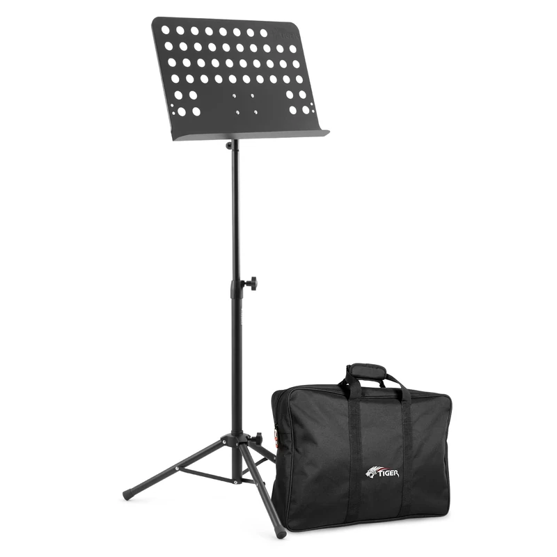 Tiger MUS7-BG Orchestral Music Stand and Bag Pack - Black