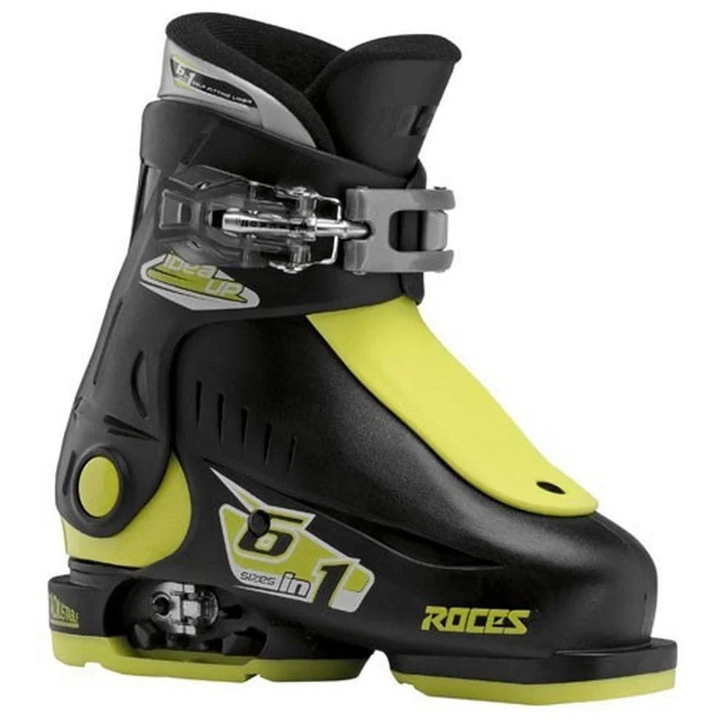 ATOMIC Roces Idea Up Children's Ski Boots Adjustable Size, Children's, Skischuhe Idea Up Größenverstellbar, black-lime, 25-29
