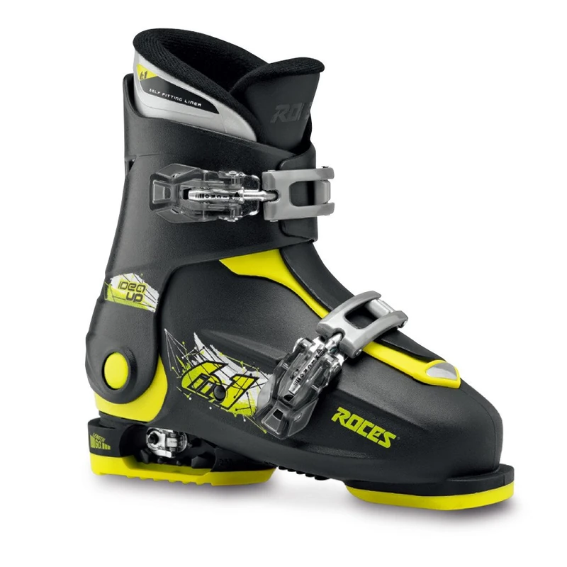 ATOMIC Roces Idea Up Children's Ski Boots Adjustable Size Black Black-Lime Size:30/35