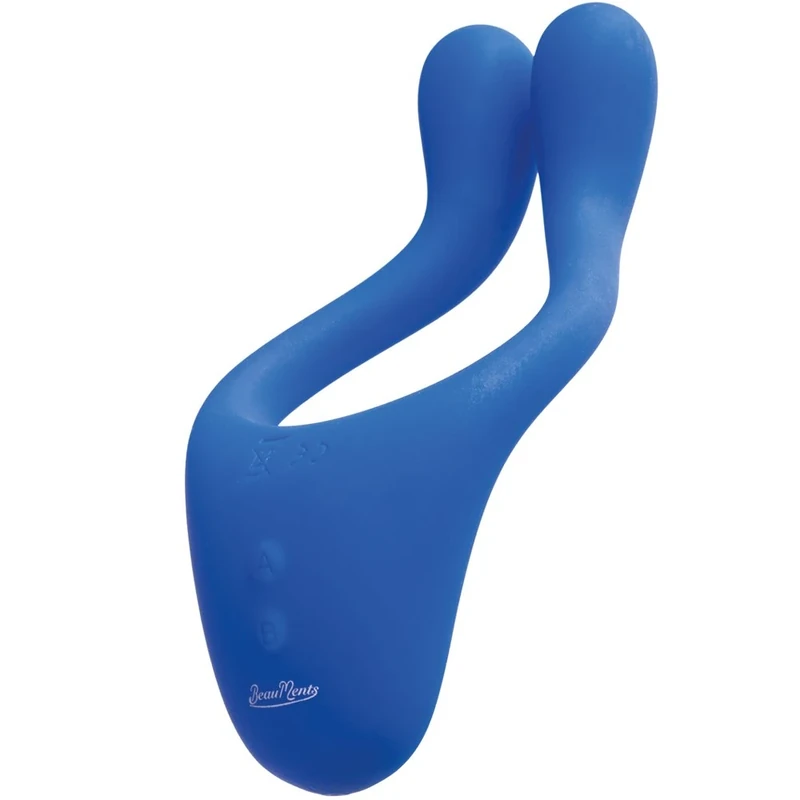 Doppio 1.0 Multi-use Couples Vibrator, Blue