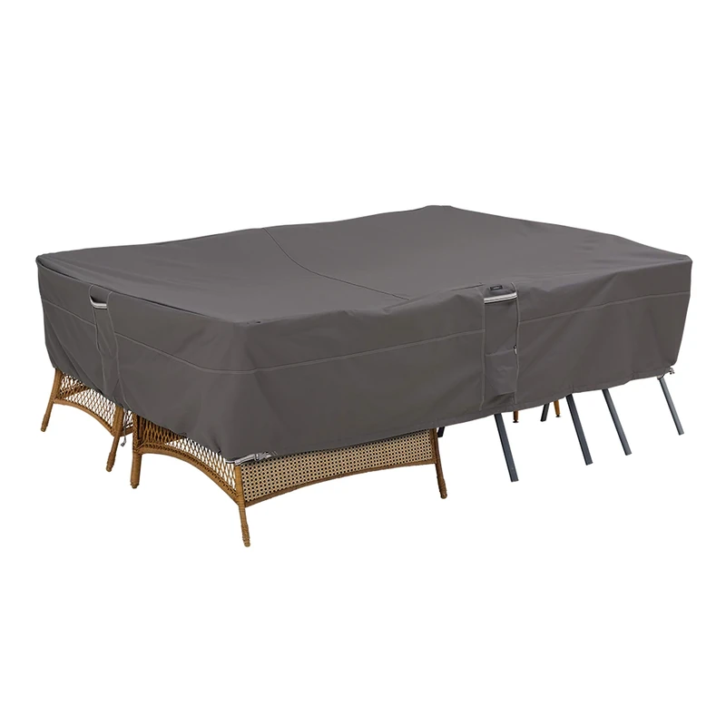 Classic Accessories Ravenna General Purpose Garden Furniture Cover, Dark Taupe/Mushroom/Espresso (254cm, Large)