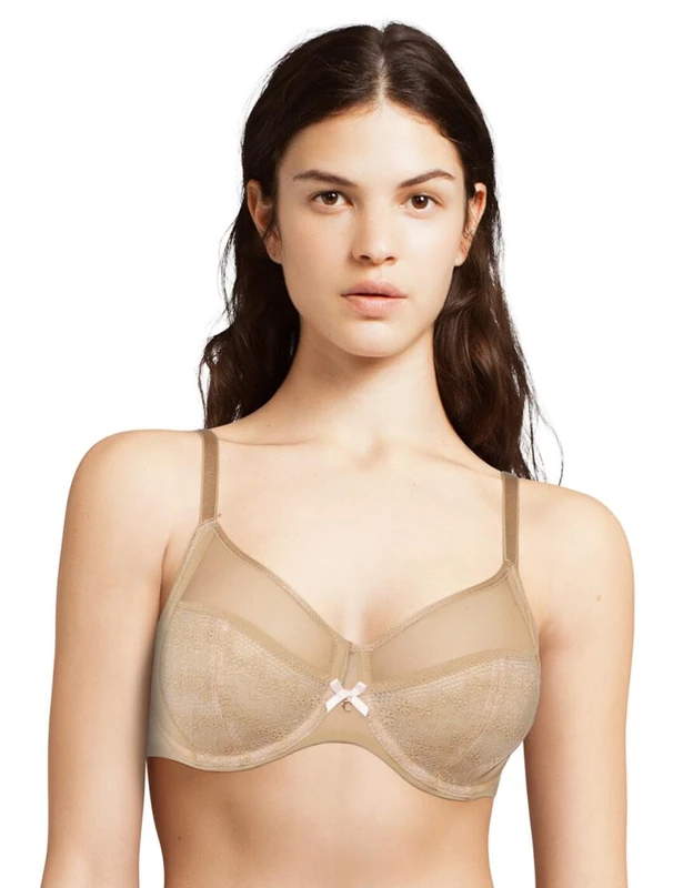 Chantelle Women's, REVELE MOI, Very Covering Underwired Bra, Women's lingerie, Dune, 38E