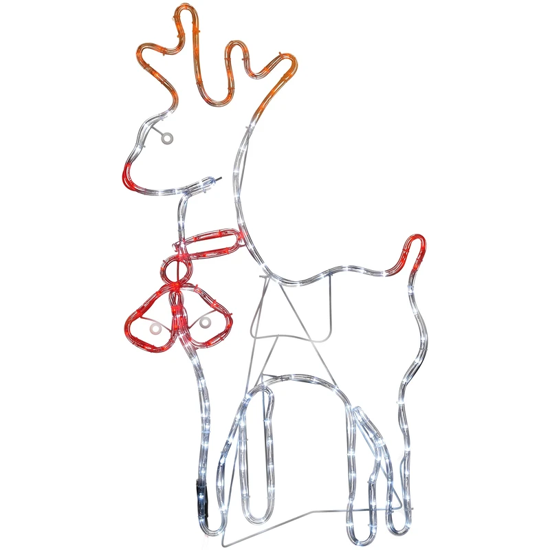 WeRChristmas Reindeer Rope Lights Silhouette Christmas Decoration, 92 cm - Large