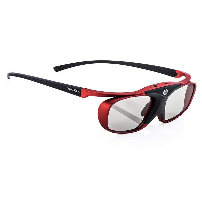 Hi-SHOCK® RF Pro "Scarlet Heaven" | 3D Glasses for RF Projectors by SONY®, JVC®, EPSON® | comp. with SONY HW65ES, HW45ES, VW300ES, VW320, VW520, VW500ES, VPL-VW1000, TDG-BT500A, AD025-RF-X1 / JVC DLA-X 7000, DLA-X 500R, DLA-RS 400, DLA-X 9000, DLA-X 5000, PK-AG3, PK-EM2 | 3D Image Booster | incl. accessories + 3 years warranty [ active shutter | 120 Hz | FHD3D-RF standard | rechargeable | 32g ]
