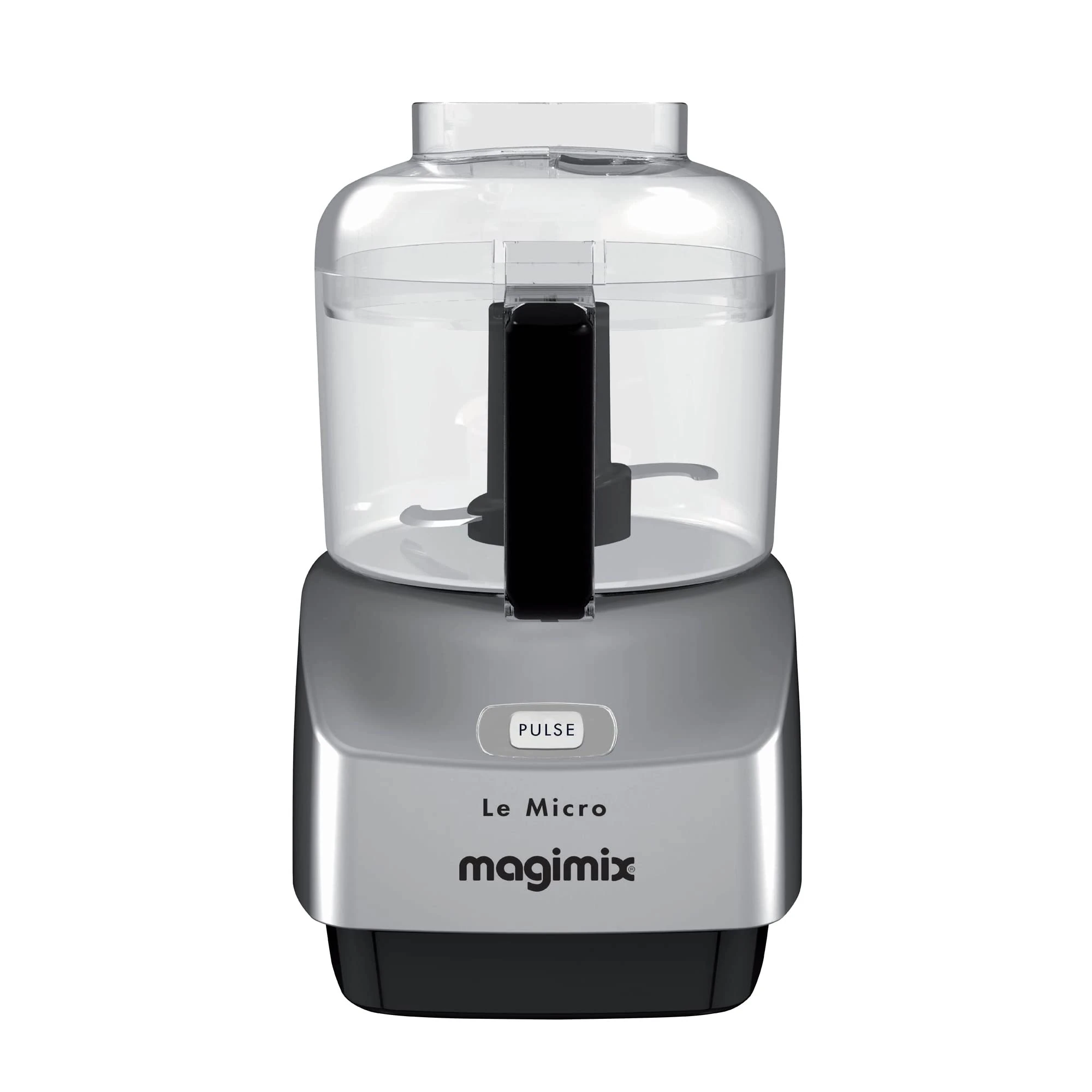 Magimix Le Micro Mini Chopper | Ultra Compact | Multifunctional | Satin | 18115, Silver