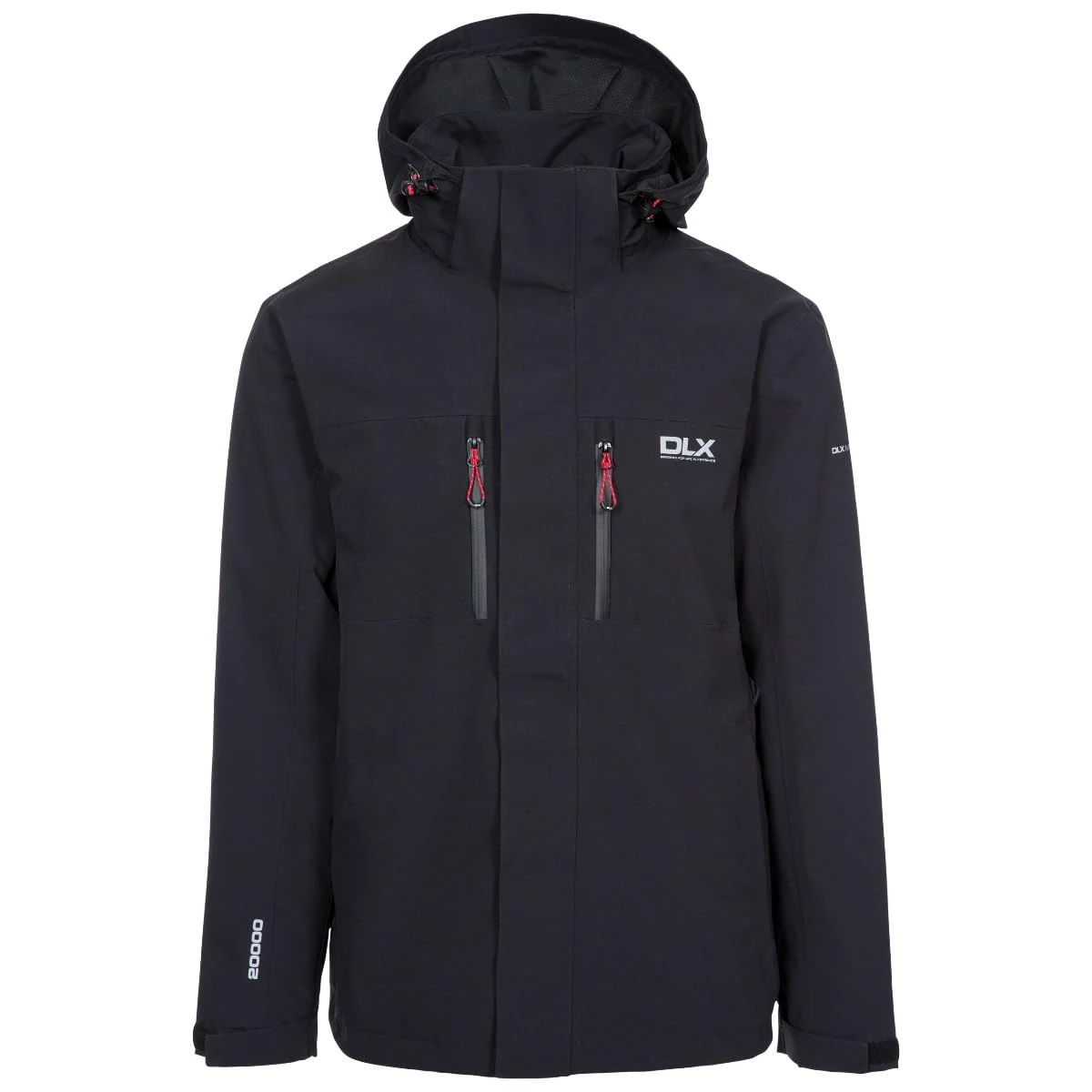 DLX Mens Waterproof Jacket with Zip Off Hood, Pockets and Taped Seams Oswalt