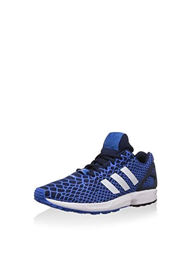 adidas Men's Zx Flux Techfit Trainers-Adidas-B24932-Men, Blue, White, Black, 4 UK - Image 1