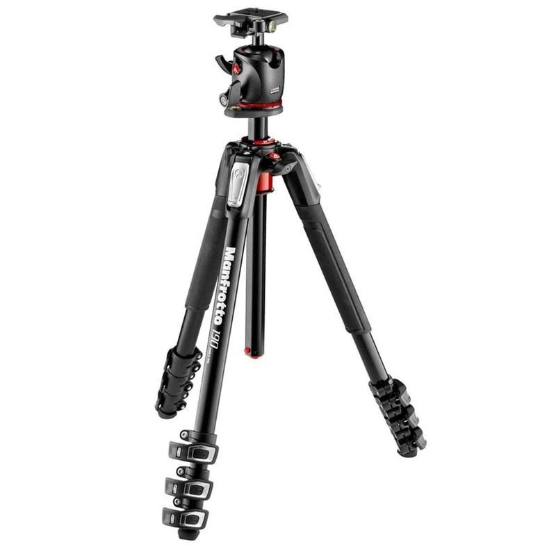 Manfrotto 190 Aluminum 4 Section Tripod with XPRO Ball Head
