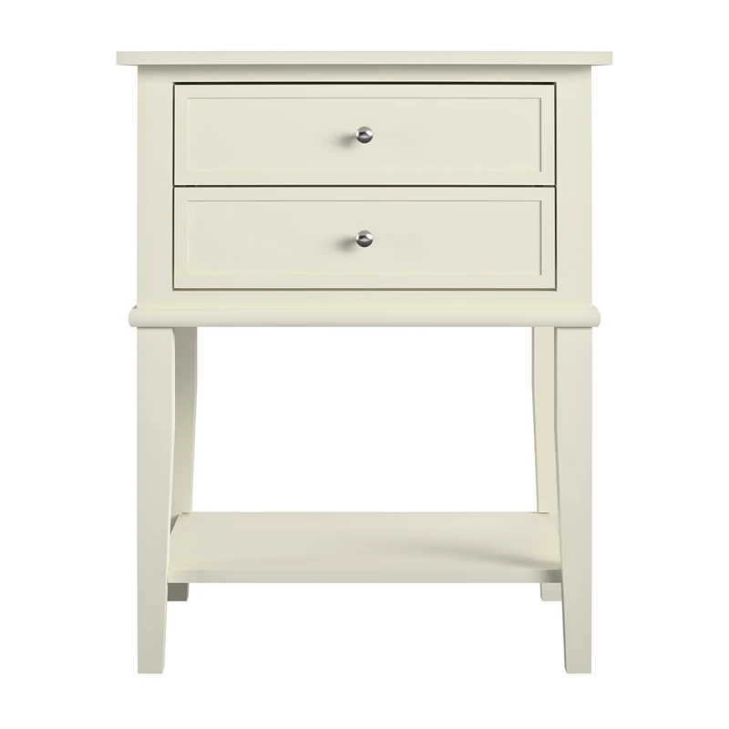 Ameriwood Franklin Accent Table With 2 Drawers White