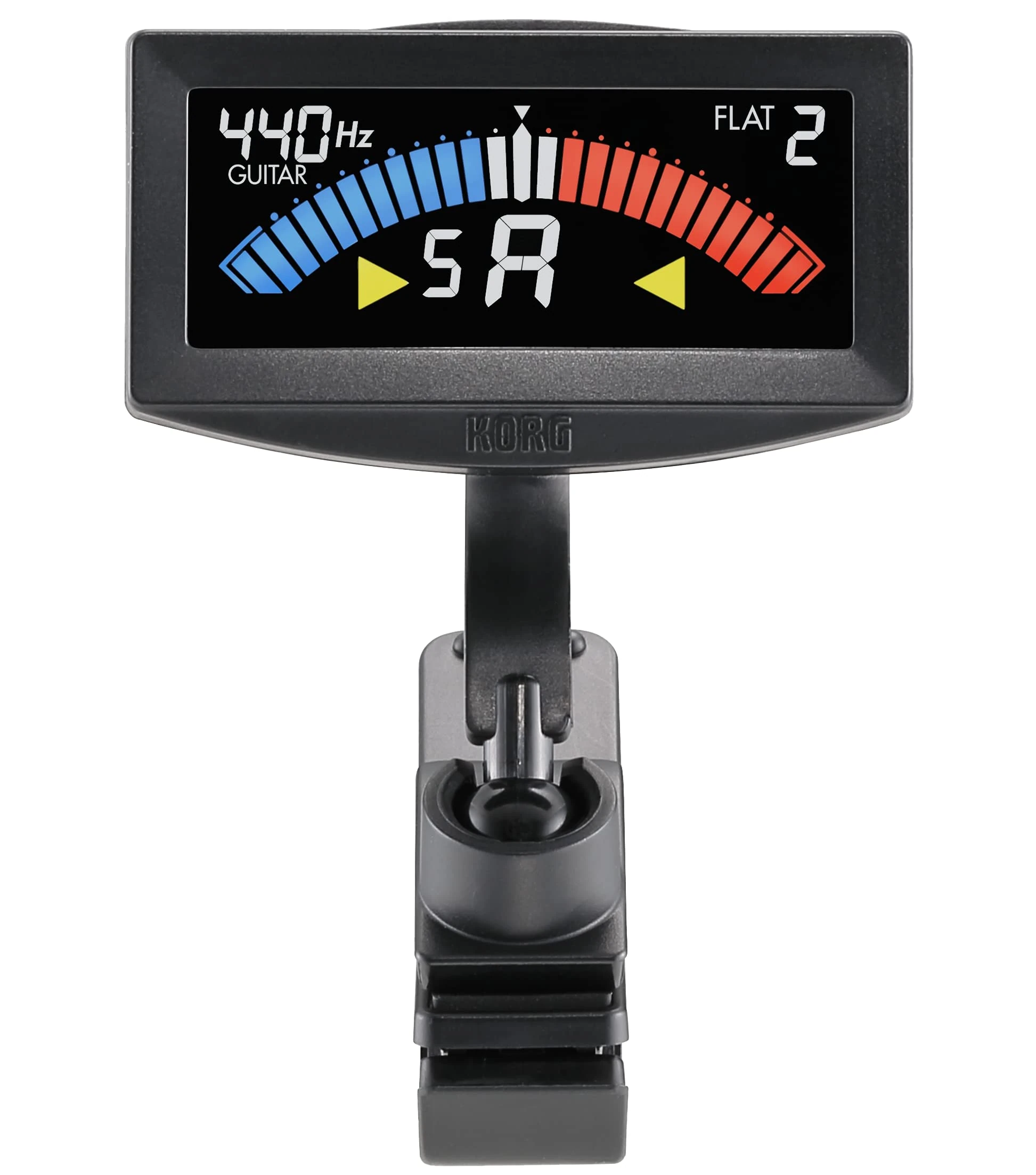 Korg - AW-4G-BK Pitchcrow Clip-on Guitar Tuner - Black