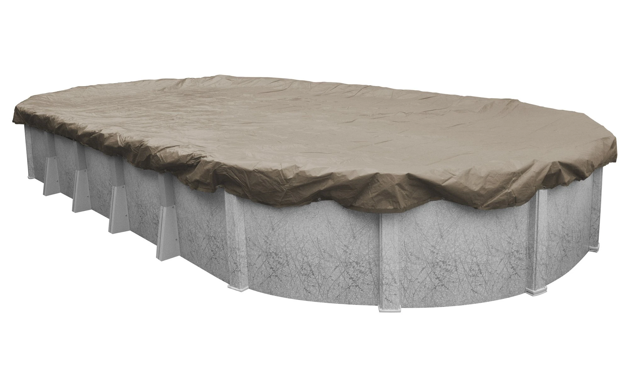 Pool Mate 571632-4 Sandstone Winter Cover for 16 by 32 Foot Oval Above-Ground Swimming Pools