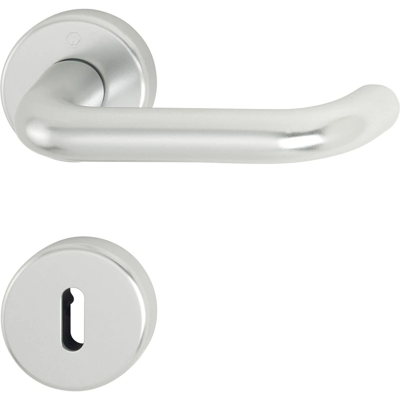 HOPPE Paris Door Handle Set - Anodised Silver 3280520