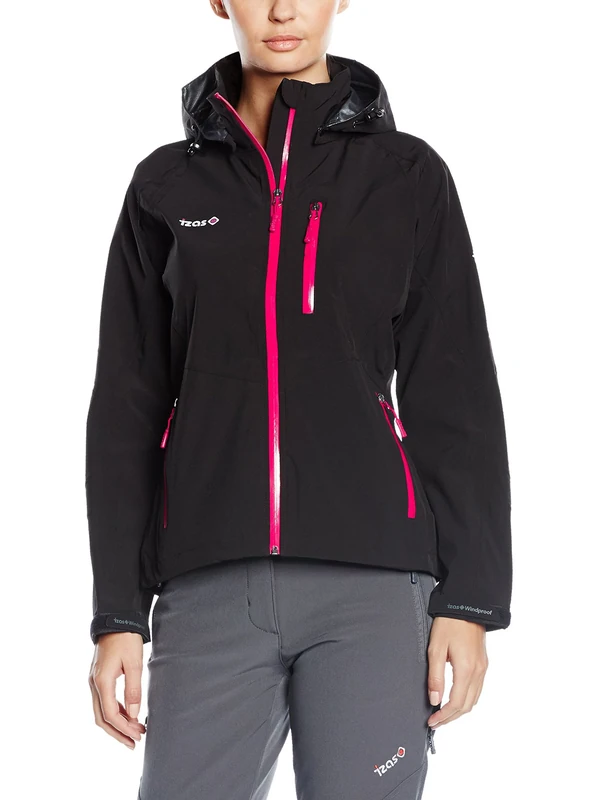 Izas Ista – Jacket with Three Layers Membrane for Women, Women, Ista, Black/Pink, S