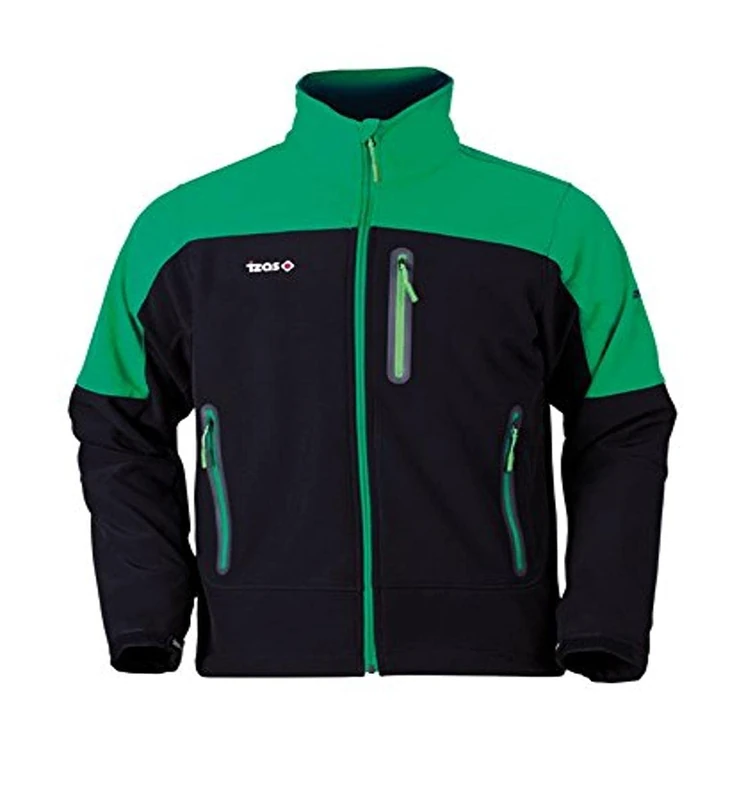 izas LEGAN – Men's Softshell Jacket multi-coloured Green / Black Size:Small - Image 1