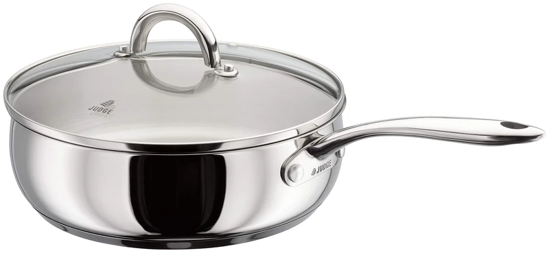 Judge 24cm Saute Pan, Stainless Steel, Silver, 20 x 30 x 25 cm