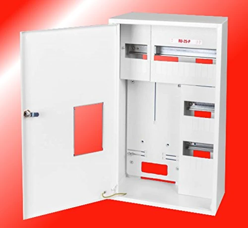 Karwasz Meter Cabinet Distribution Board Surface-Mounted 3 Phase Counter and 25 Fuses