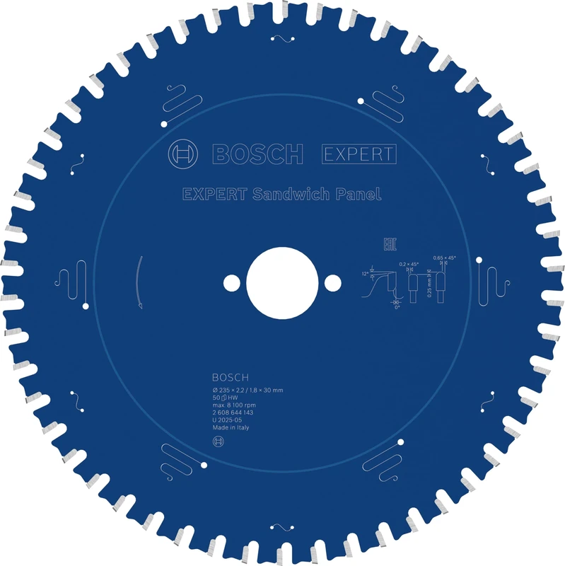Bosch 1x EXPERT Sandwich Panel Corded Circular Saw Blade for Handheld Circular Saw (for Metal sandwich, Ø mm, Professional Accessory Hand-Held Corded Circular Saws, Plunge Saw)