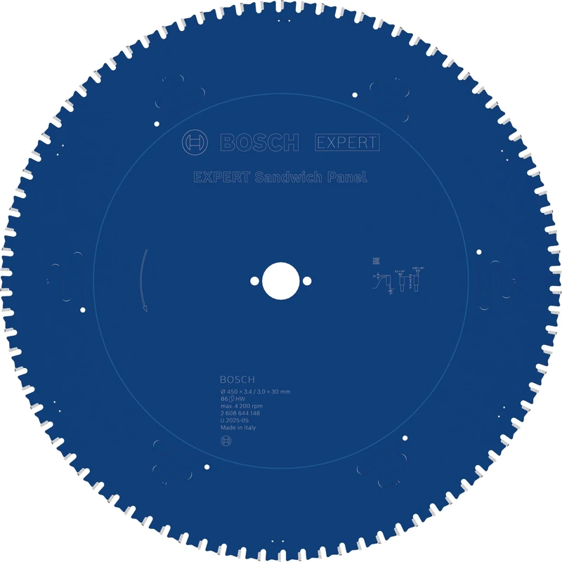Bosch 1x Expert Sandwich Panel Corded Circular Saw Blade for Handheld Circular Saw (for Metal Sandwich, Ø mm, Professional Accessory Hand-Held Corded Circular Saws, Plunge Saw)