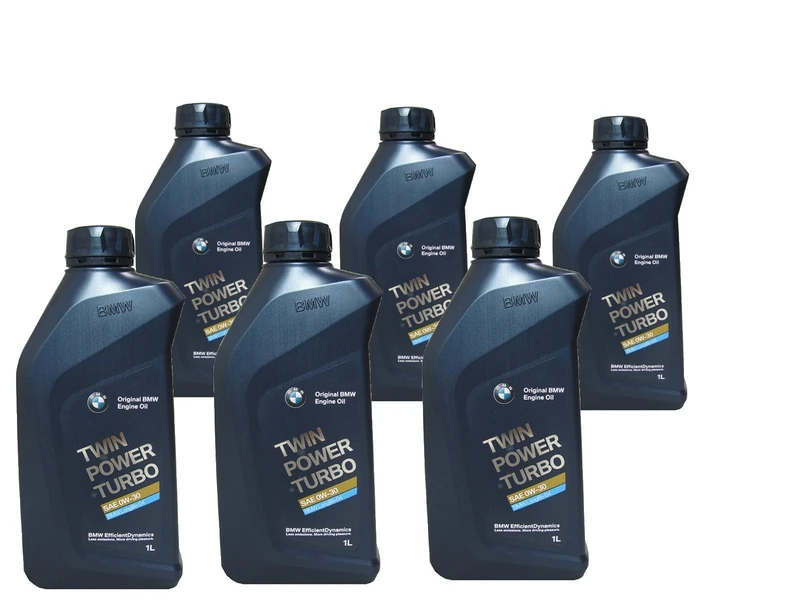 BMW 83 21 2 365 929-6 Twin Power Turbo Engine Oil - LL-04 0W-30, (6 x 1 Litre).