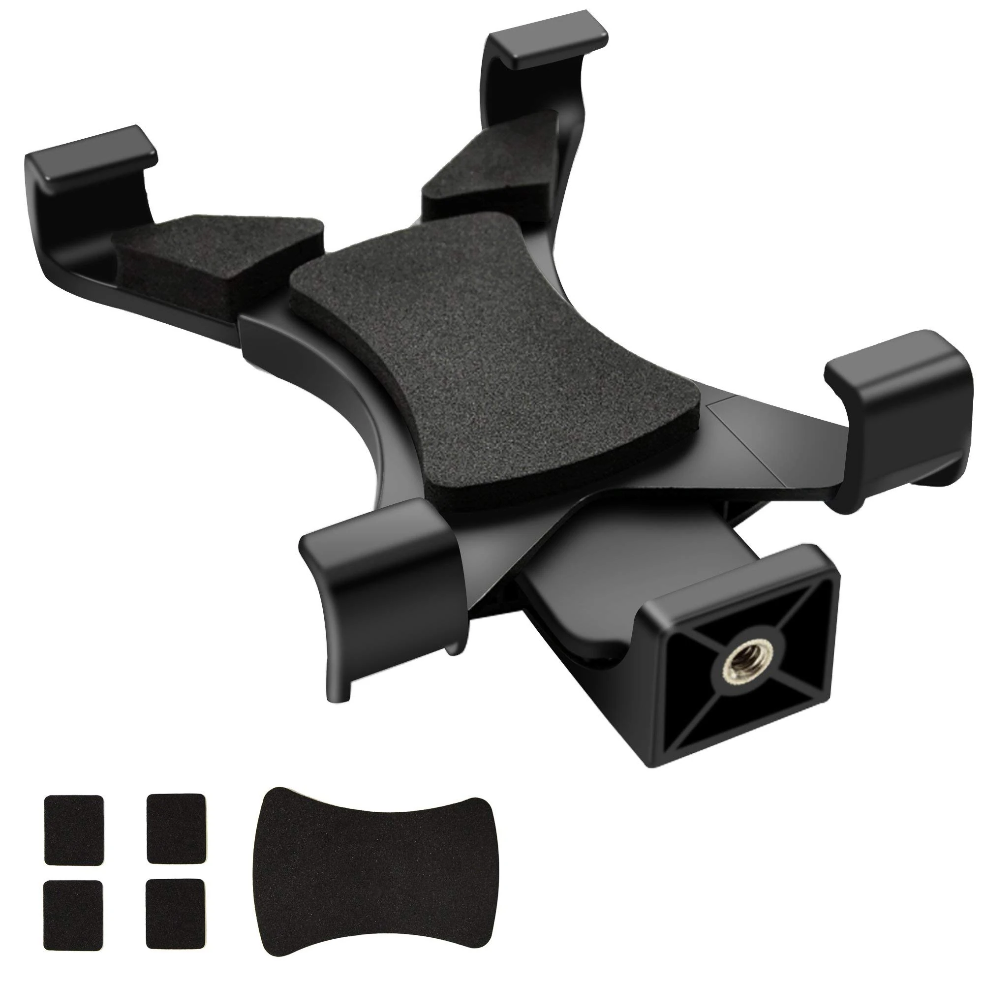 Ipow iPad Tripod Mount Adapter Universal Tablet Clamp Holder(4.8 - 7.8 Inch Adjustable Width), Fits Apple Ipad, Ipad Air, Ipad Mini, Samsung Galaxy Tab, Tab Pro, Tab S, Microsoft Surface, Google Nexus and Most Tablets, Use on Tripod, Monopod, Selfie Stick, Tabletop Tripod Stand - Recording Video and Photo with 1/4 Inch Thread