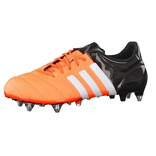 adidas Men's Ace15.1 SG Leather, Football Boots, Mens, Oxford Boot, Ace 15.1 SG Leather, Orange, Black, White, 40 EU - Image 1