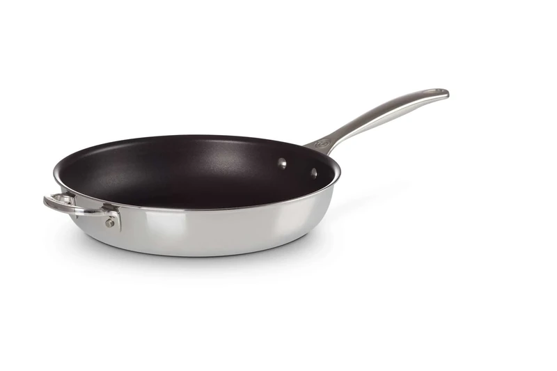 LE CREUSET 3-Ply Plus Stainless Steel 28cm Deep Frying Pan, 96600228000000