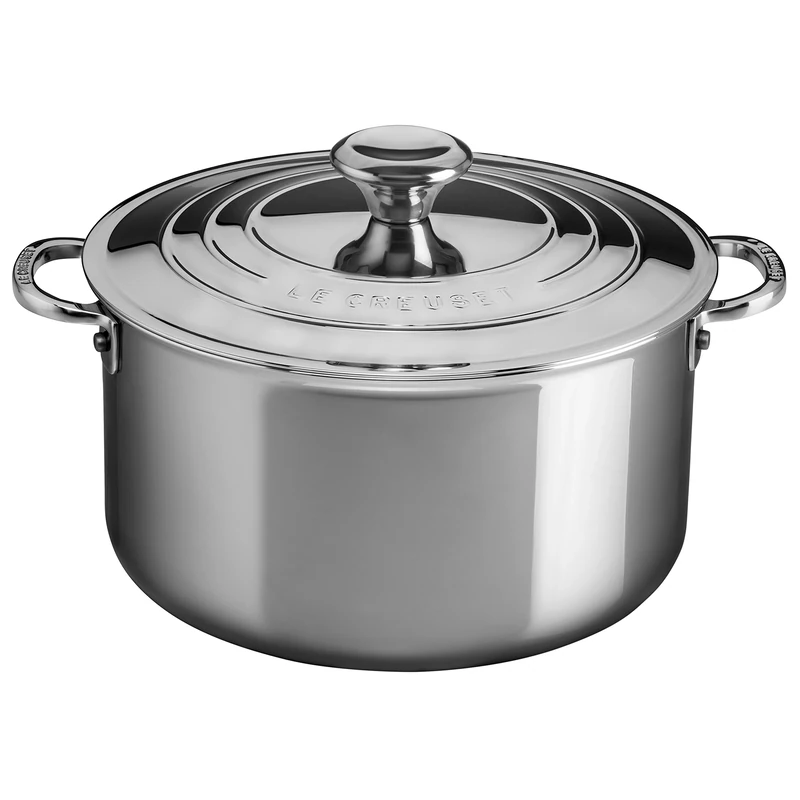 3-Ply SS 24cm Deep Casserole with Lid
