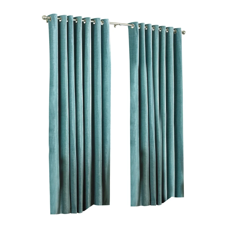 Riva Paoletti Wellesley Duck Egg Eyelet Curtains 90 cm x 90 cm (229 x 229 cm), Polyester, 90x90 (229x229cm)