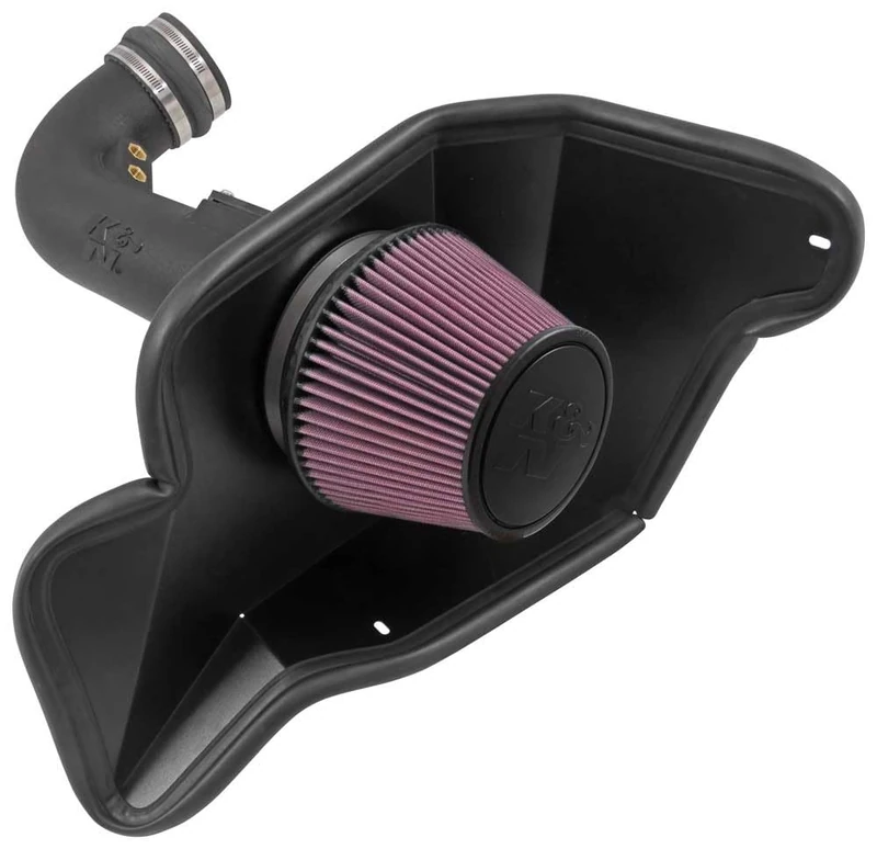 K&N 63-2590 Washable and Reusable Car Performance Intake Kit
