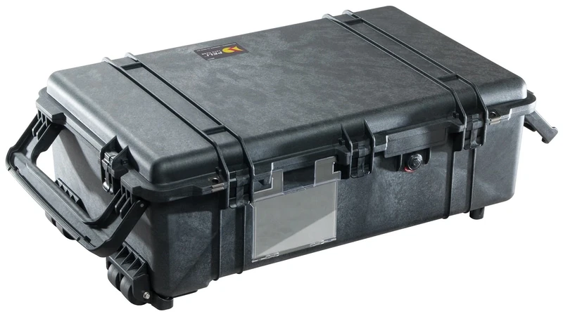PELI 1670 Wheeled Protective Case for Fragile Equipment, IP67 Watertight and Dustproof, 126L Capacity, Made in US, With Customisable Foam Insert, Black