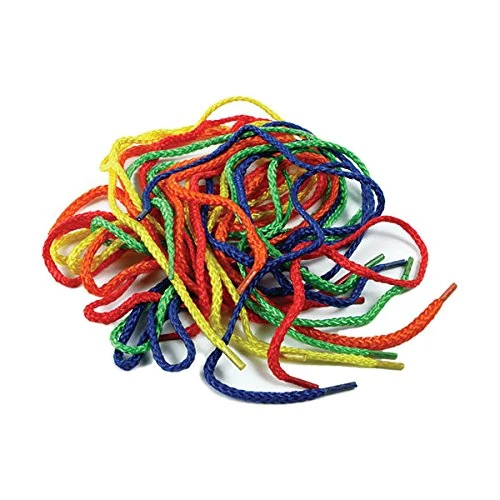 a2bsales 10 x Threading Laces - Extra Thick & Long 4mm x 1M - 5 Colours - Shoe Beads