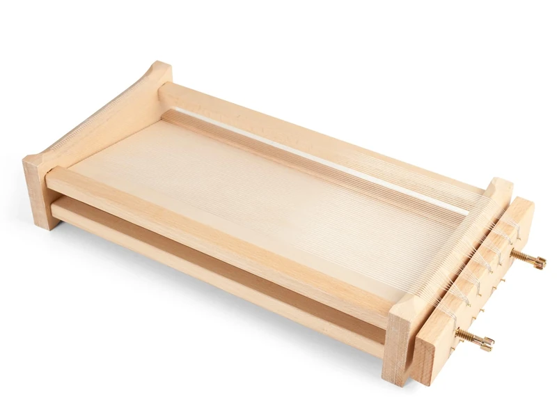 Home Chitarra Dough Cutter, Wood, Brown, 45x22 cm