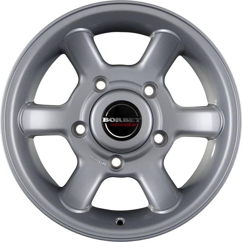 Borbet CW 8 x 16 ET 5 Bolt Circle 5 x 165.1 Hub Centering 113 CW 8065165.15113KS/D, Crystal Silver