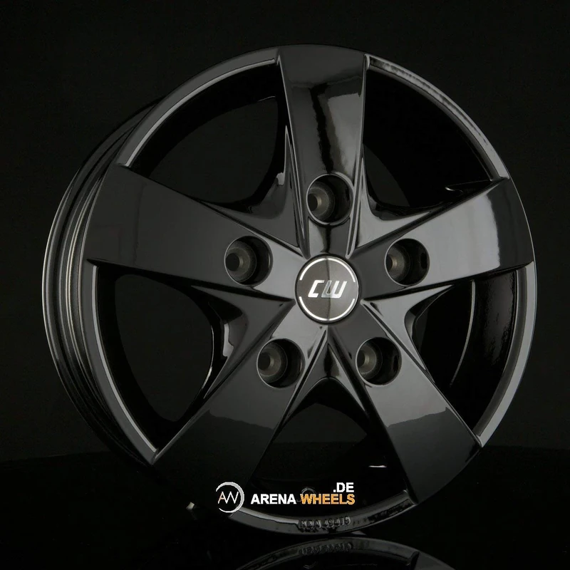 Borbet CWF 6.5 x 16 ET 60 Bolt Circle 5 x 160 Hub Centering 65.1 CWF 65660160565.1BG, Black Glossy
