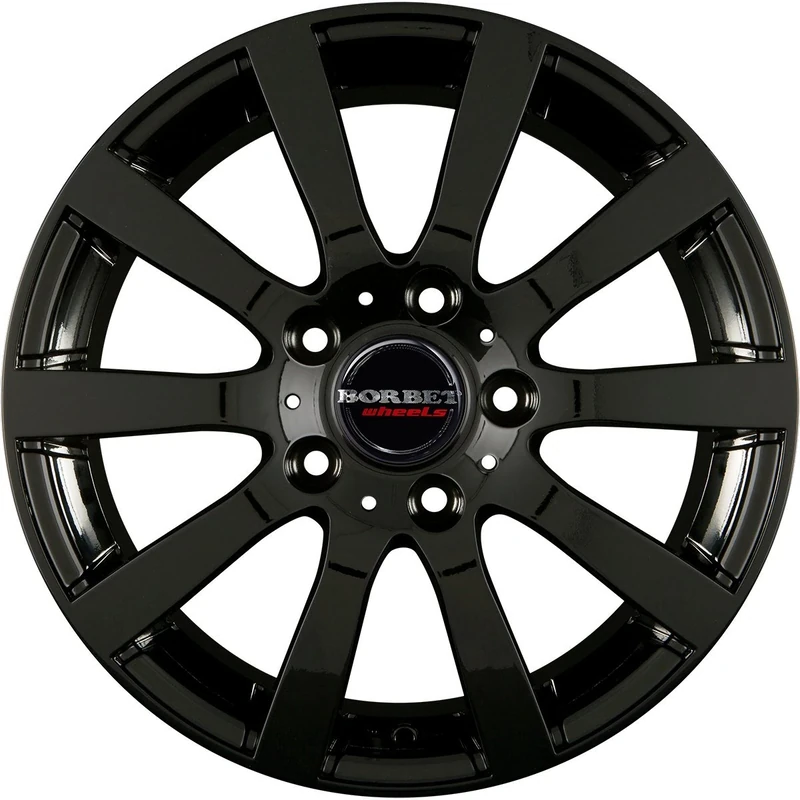 Borbet C2C 8 x 18 ET 50 Bolt Circle 5 x 130 Hub Centering 71.5 C2C 80850130571.5BG, Black Glossy