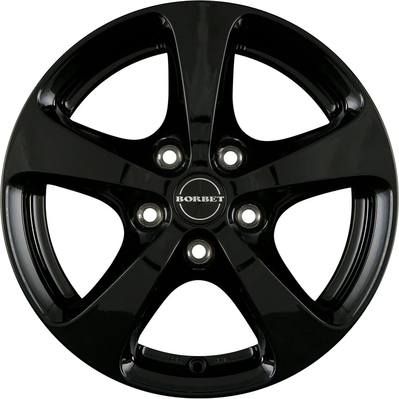 Borbet CC 8 x 17 ET 30 Bolt Circle 5 x 112 Hub Centering 66.6 CC 80730112566.6BPM, Black Polished Matt