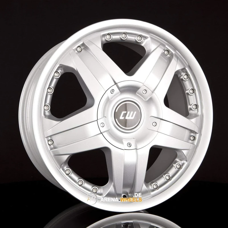 Borbet CWB 8 x 18 ET 40 Bolt Circle 5 x 130 Hub Centering 84 CWB 80840130584KS, Crystal Silver