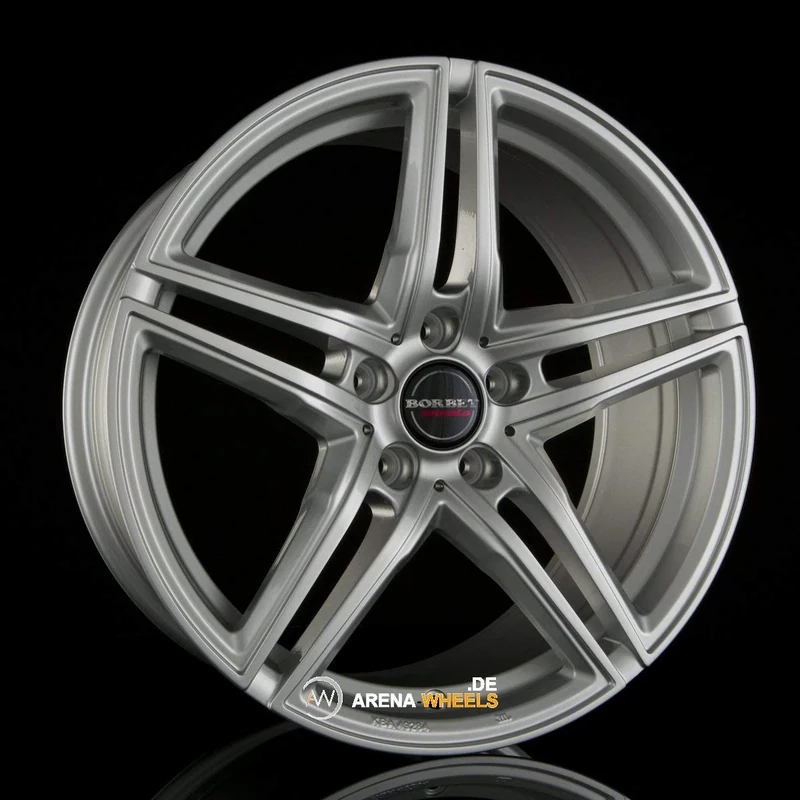 Borbet x RT 8 x 18 ET 45 Bolt Circle 5 x 112 Hub Centering 72.5 x RT 80845112572.5BS, Brilliant Silver